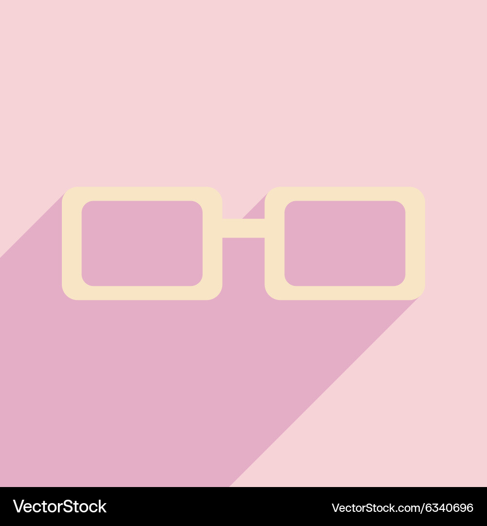 Flat with shadow icon and mobile application vector image