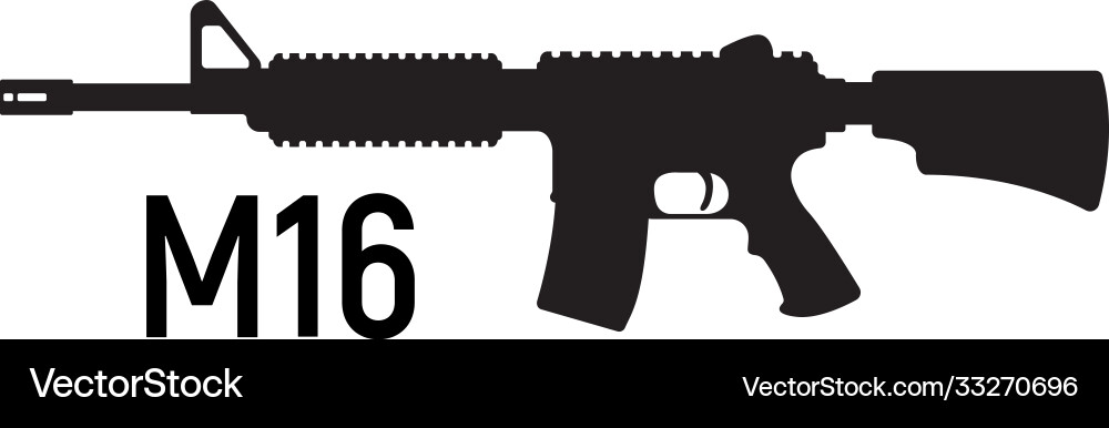 Militärisches Gewehr Icon - Selbstverteidigung Vektorbild