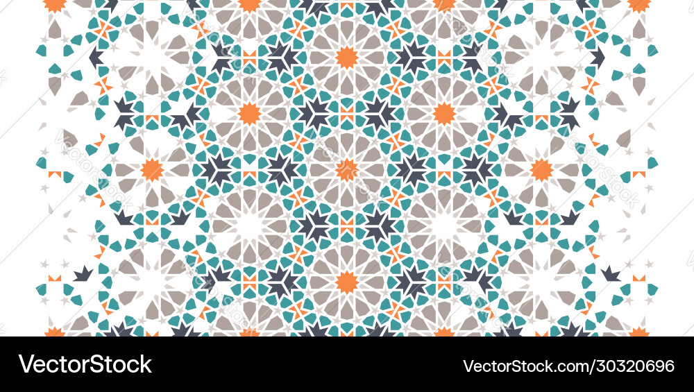 Moroccan Tile Repeating Pattern vector image