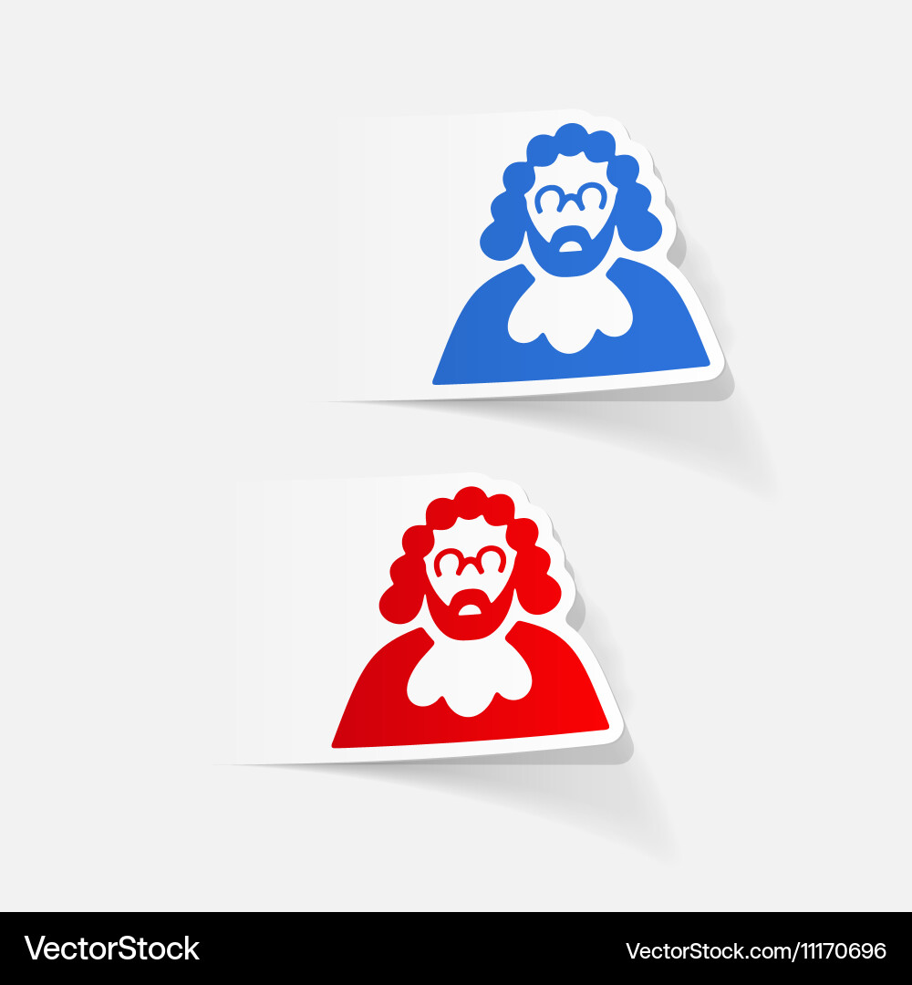 Realistic design element judge vector image