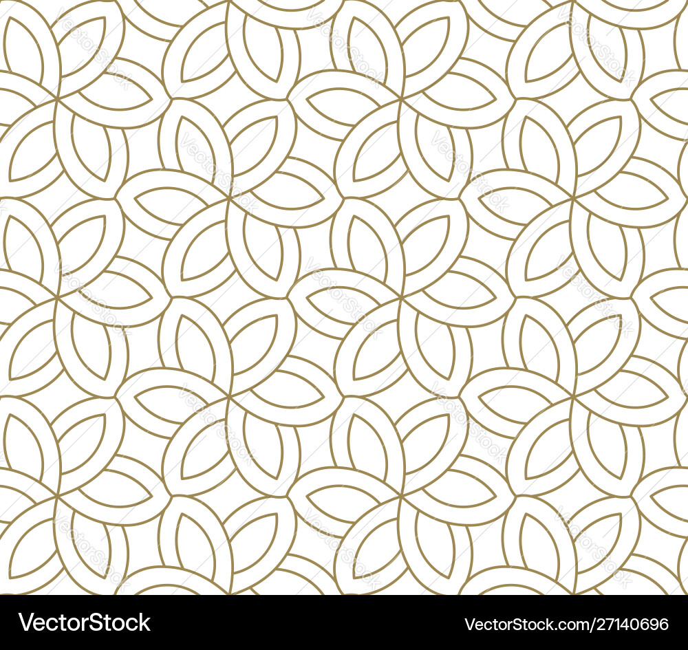 Seamless pattern with abstract geometric line vector image