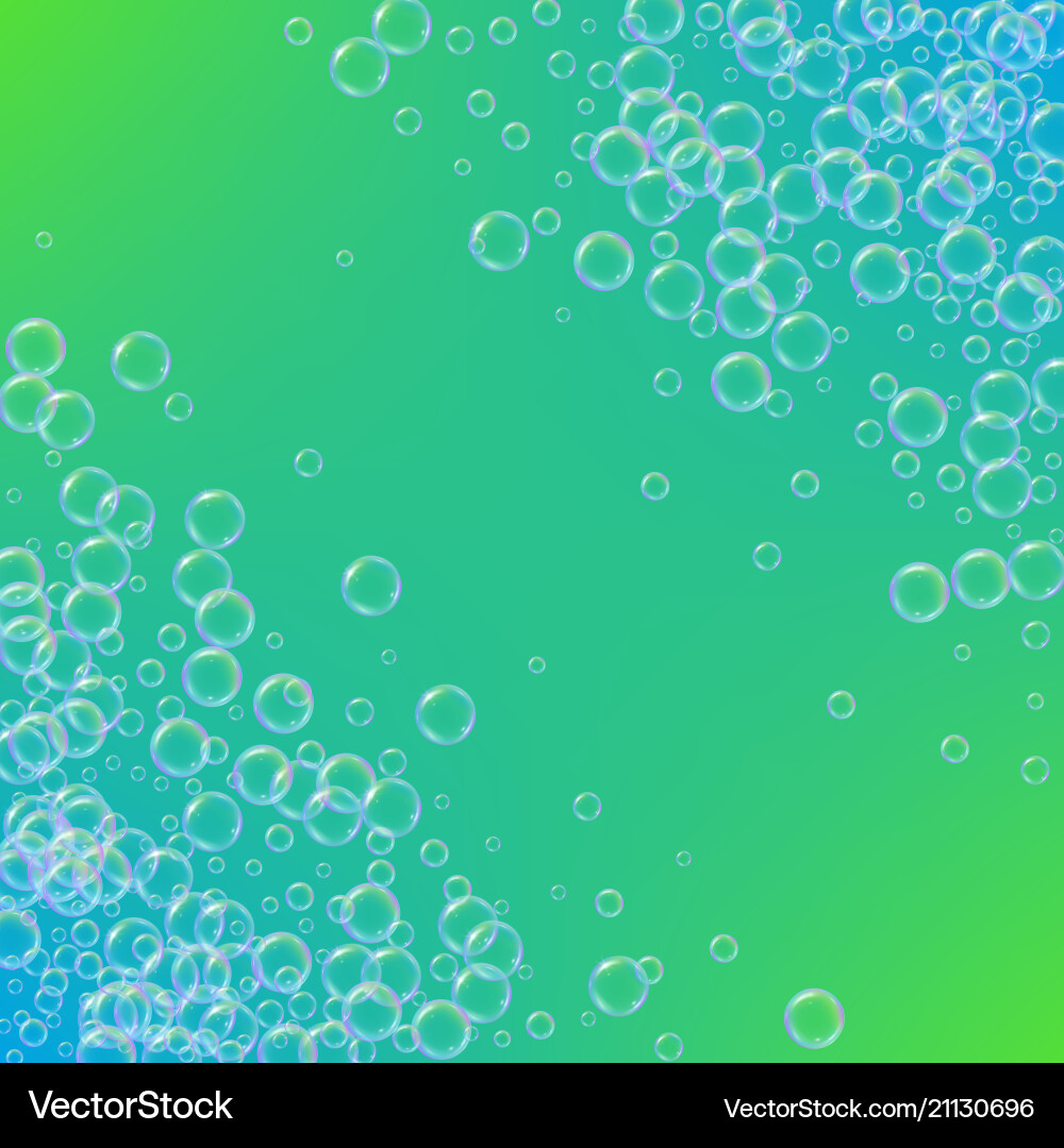Soap foam on gradient background Soap foam on gradient background vector image