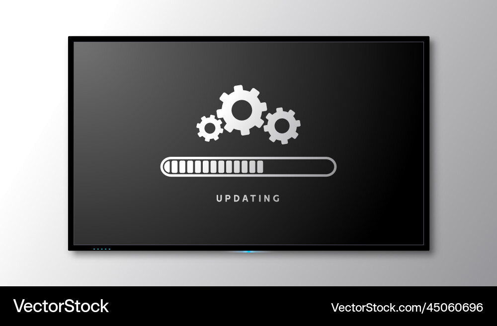 Software update laptop tv computer upgrade load Software update laptop tv computer upgrade load vector image