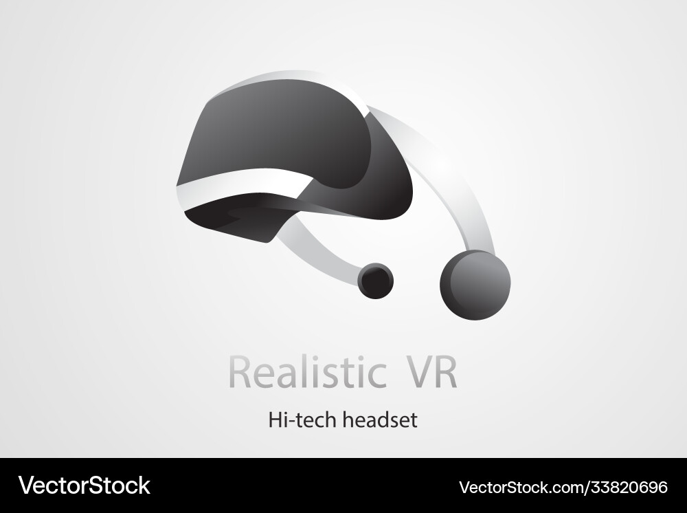 Visual realistic background with elements design Vector Image