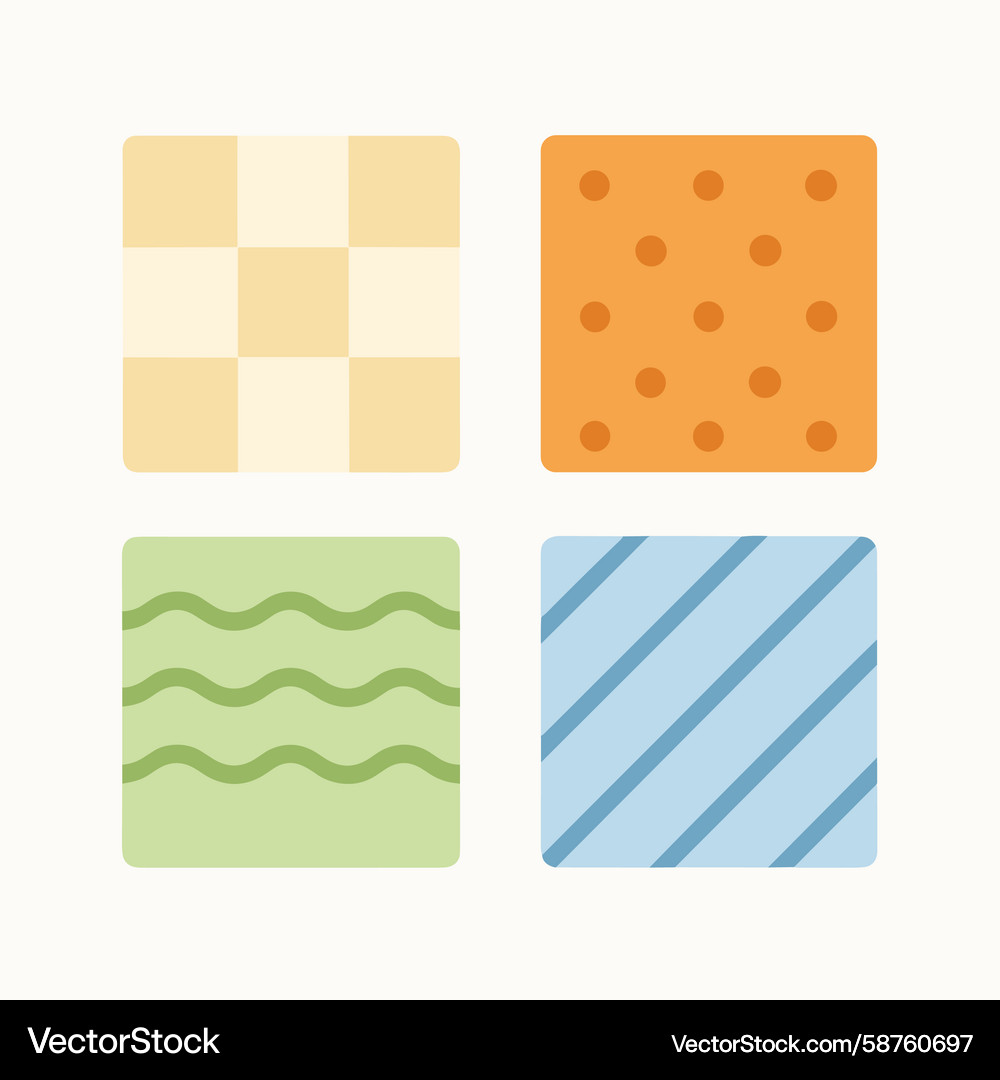Abstract Pattern Tile Set Vector Image