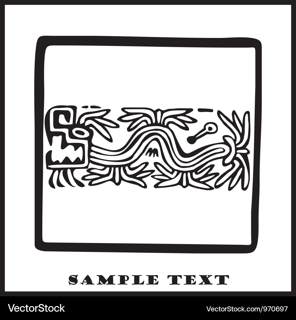 Aztec Tribal Pattern Vector Image