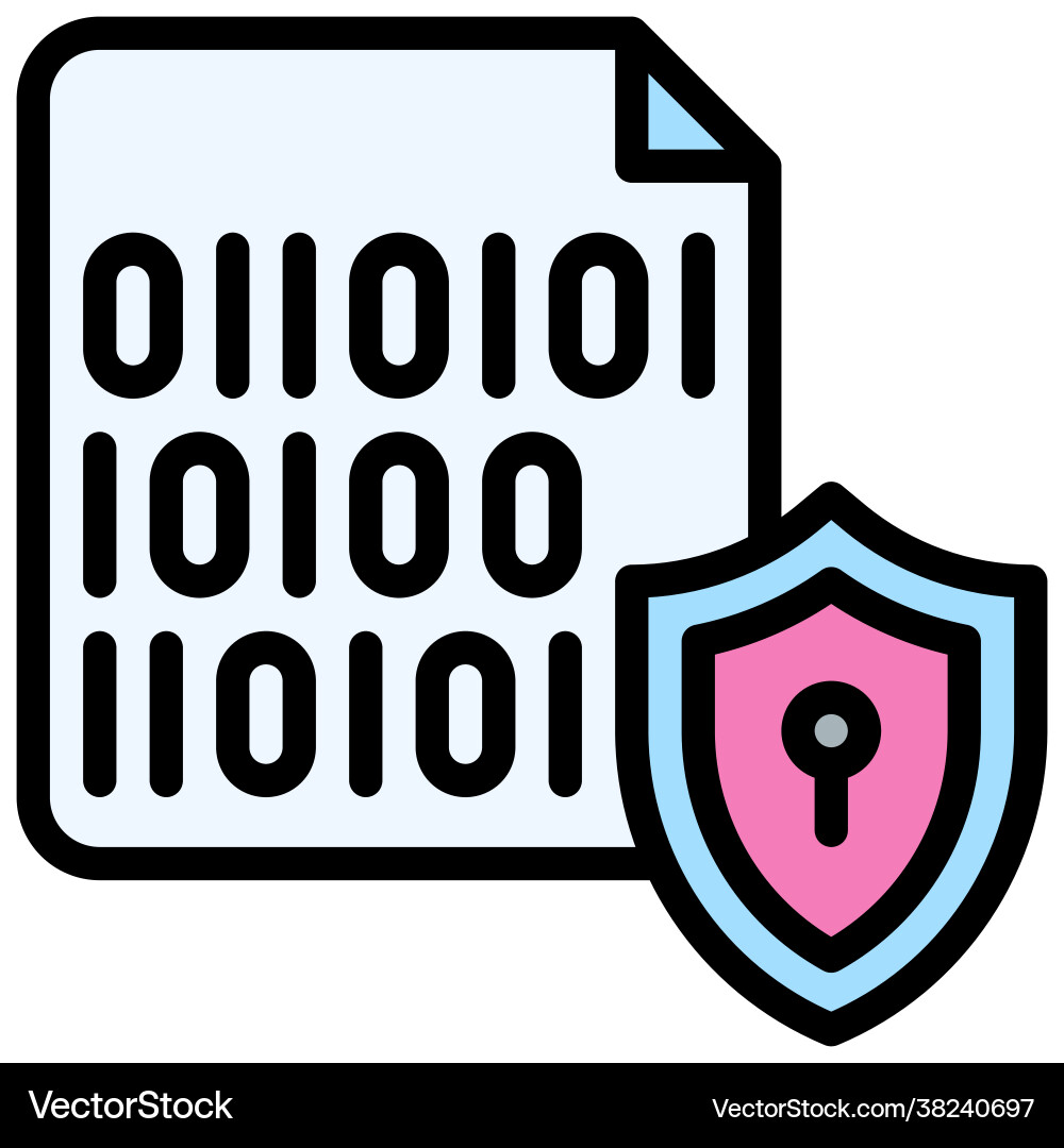 Binary encryption icon cryptocurrency related vector image
