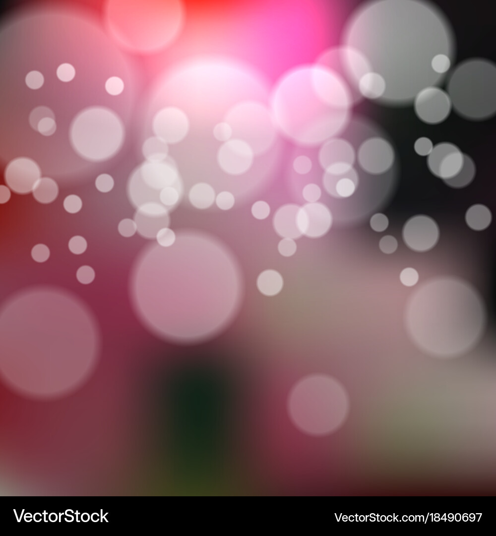 Blurred background with bokeh effect Vector Image