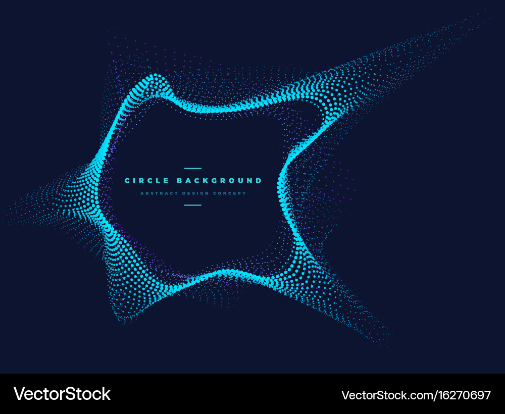 Dynamic Particle Comet Shape Vector Image