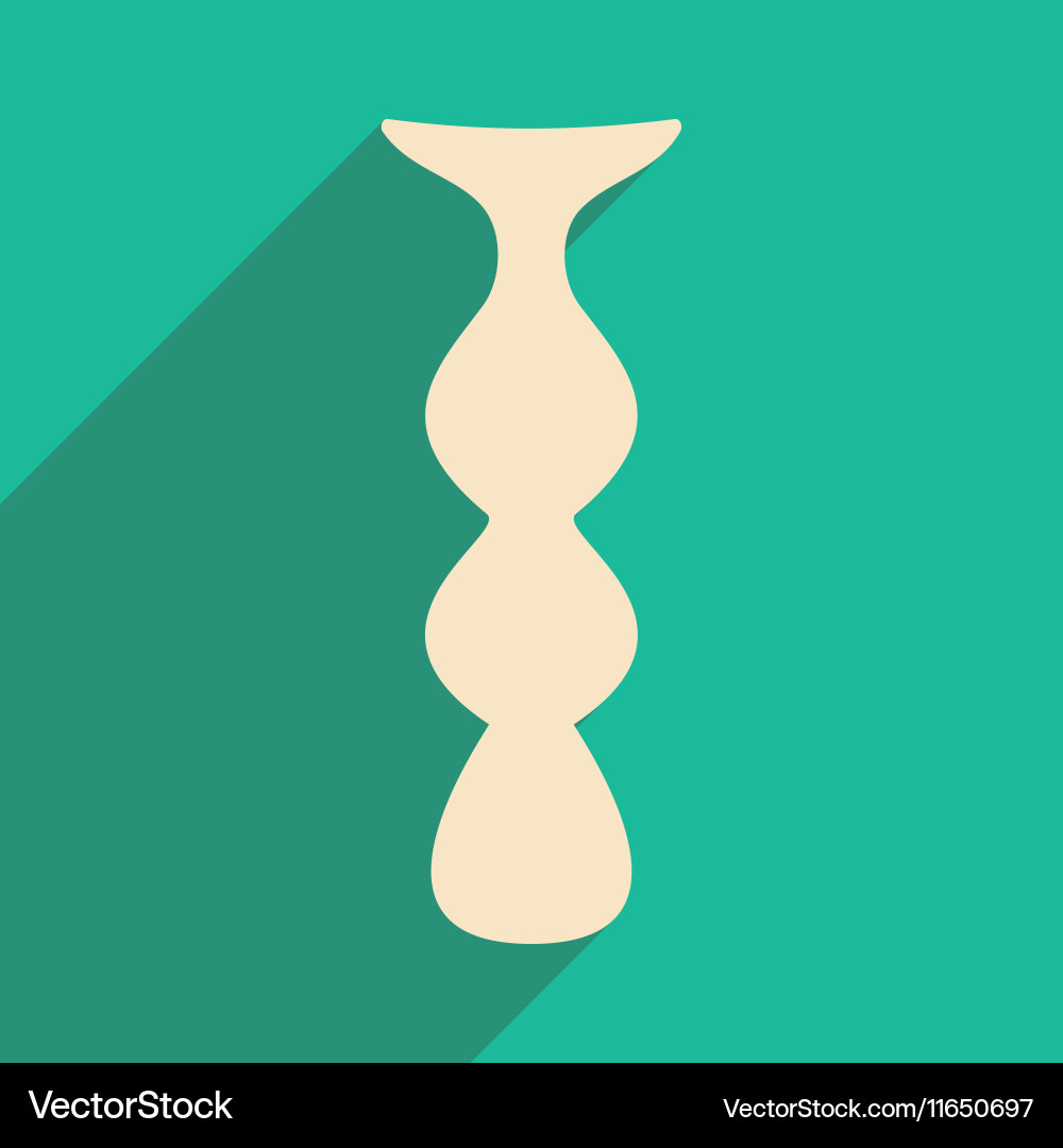 Flat with shadow icon and mobile application mine vector image