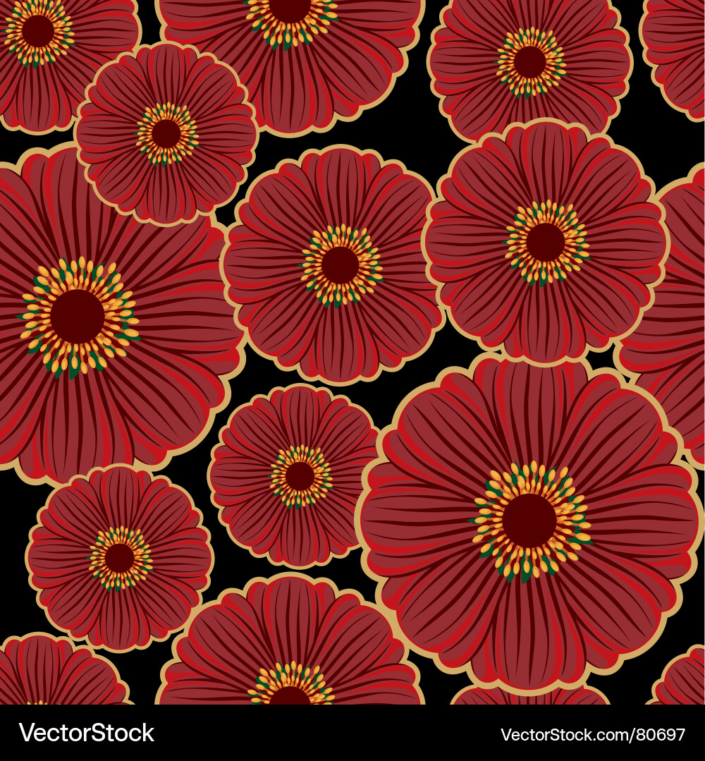 Floral Seamless Pattern vector image