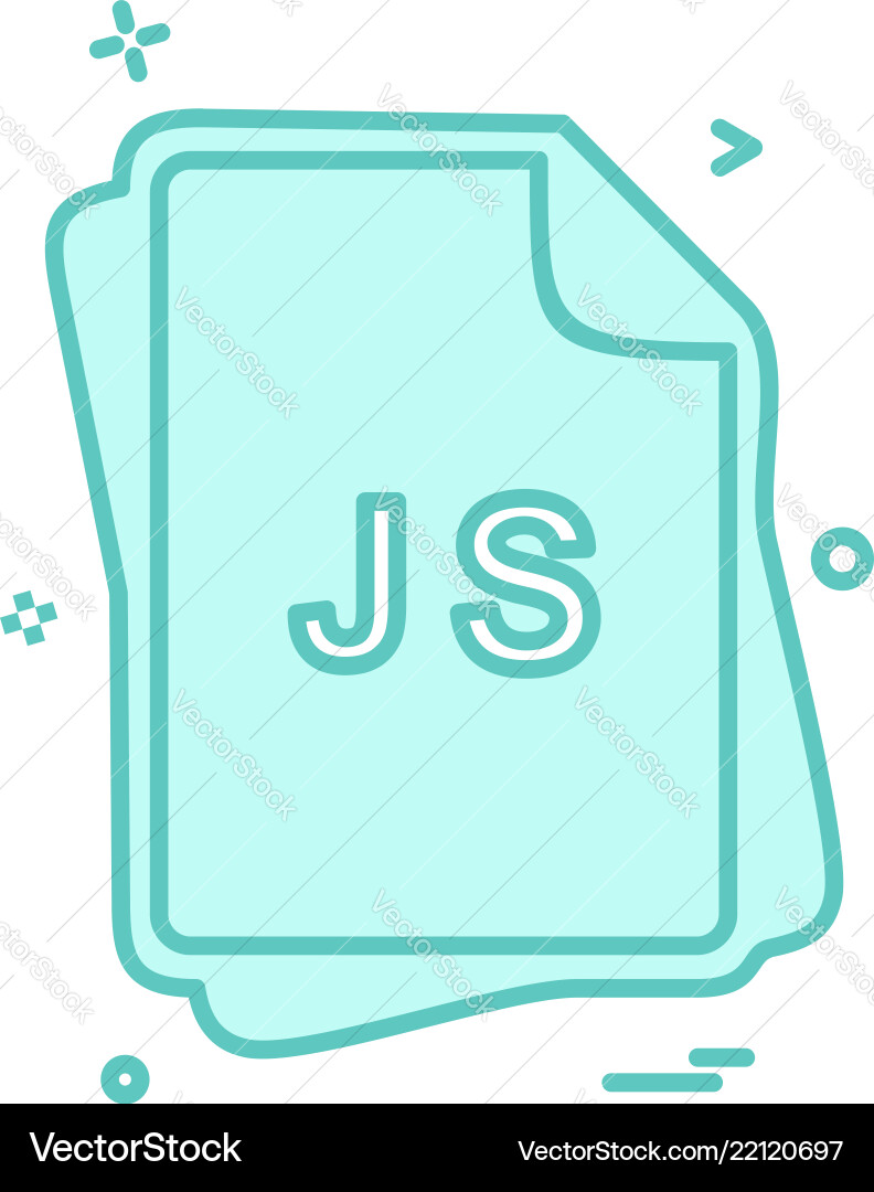 Js Dateityp Icon Design Js Dateityp Icon Design vektorbild