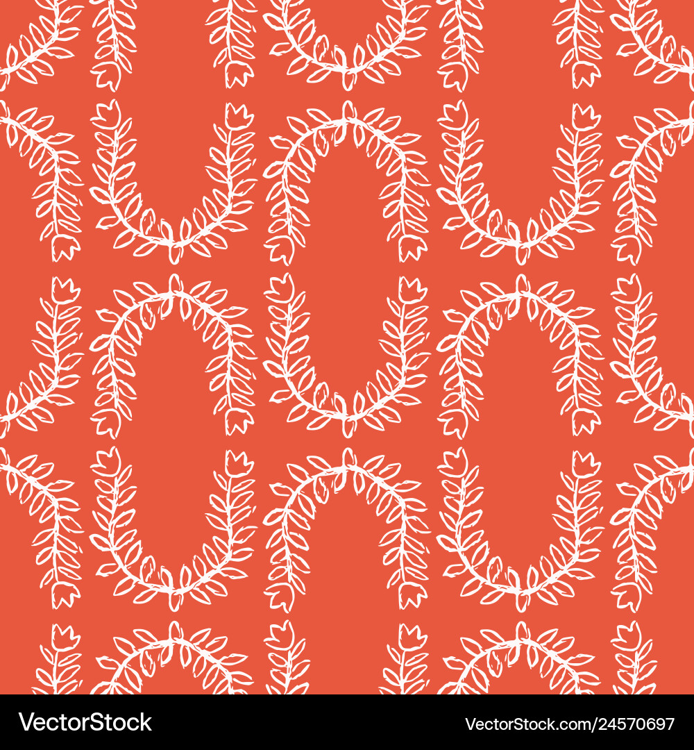 Leaf Trellis Pattern vector image