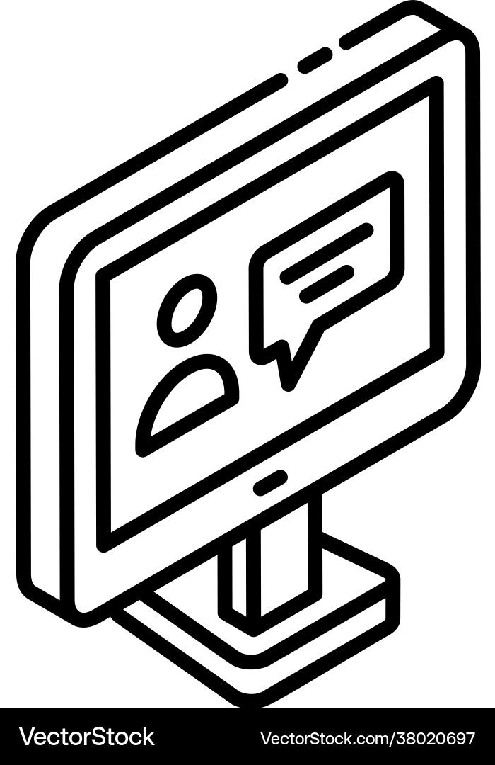 Messaging website Vector Image