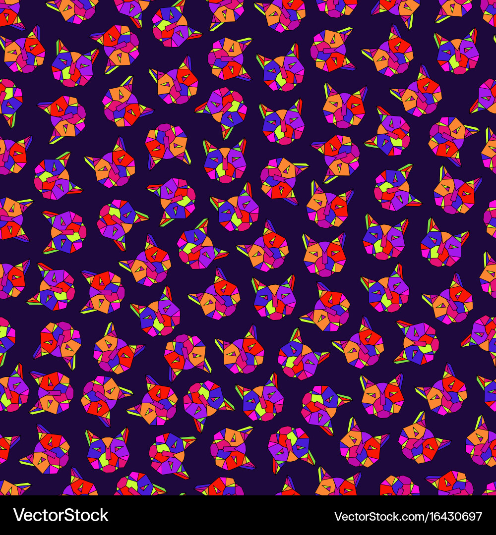 Seamless pattern geometric lines and triangles vector image