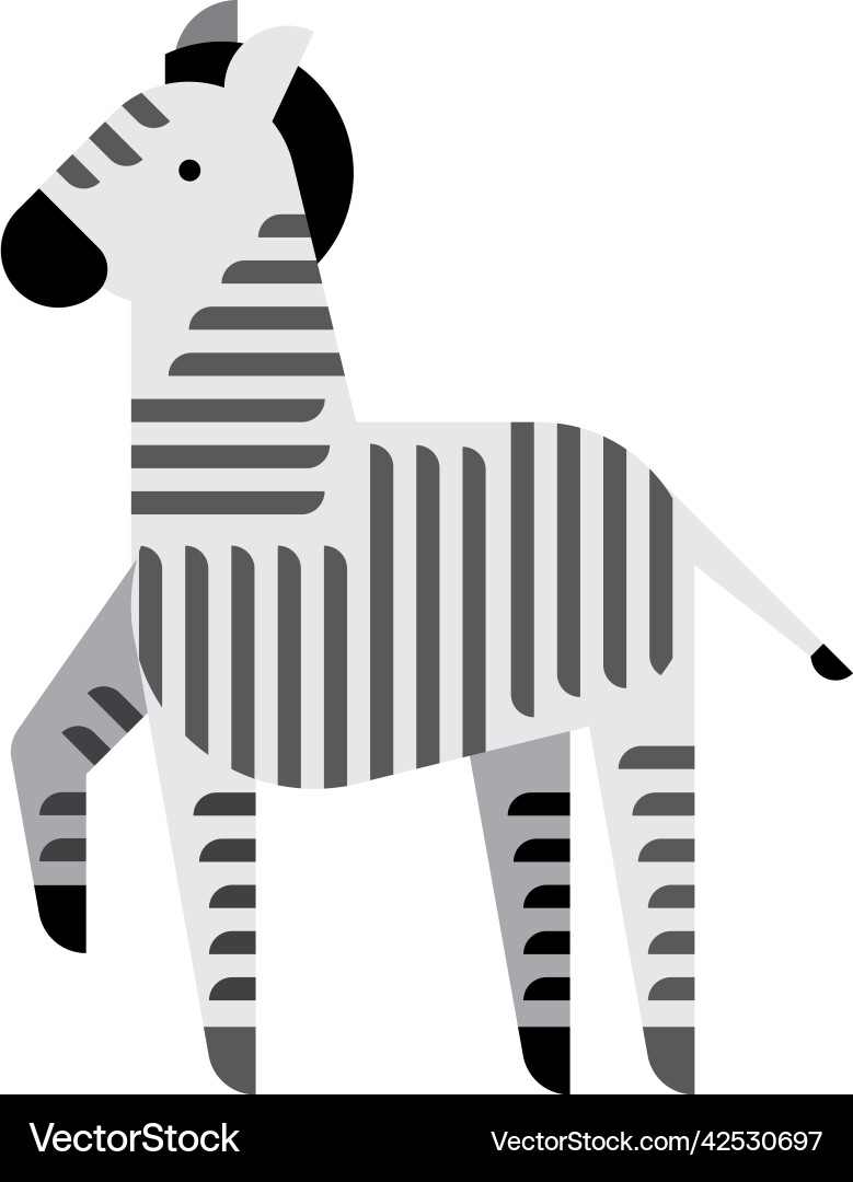 Zebra basic forms Vector Image