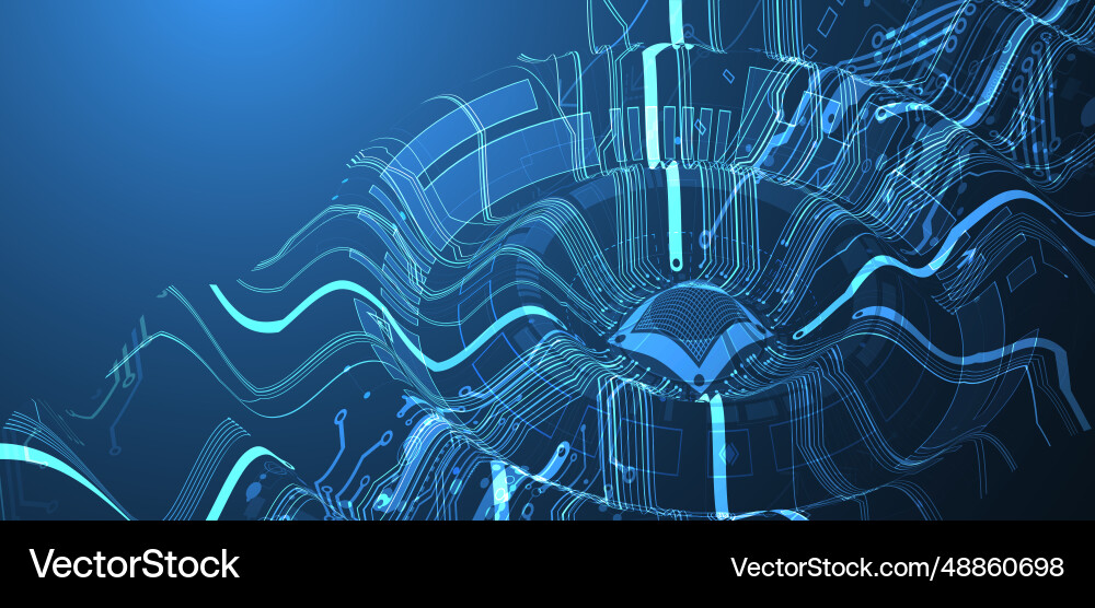 Abstract background on technological Abstract background on technological vector image