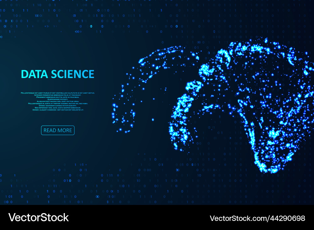 Big genomic data visualization Big genomic data visualization vector image