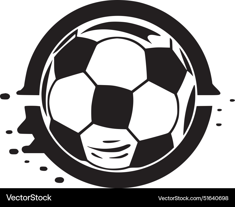 Fußball - hochwertiges Logo ideal für T-Shirt Fußball - hochwertiges Logo ideal für T-Shirt vektorbild