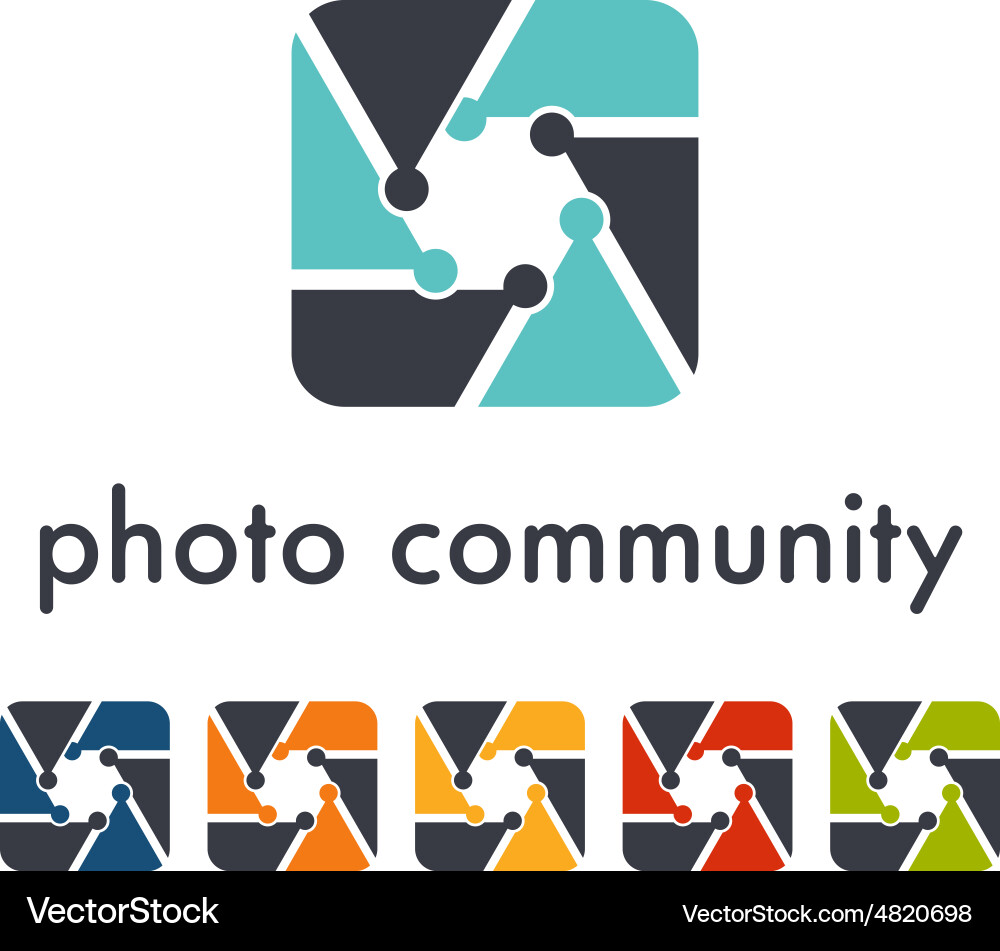 Kamera Objektiv Shutter-Symbol Vektorbild