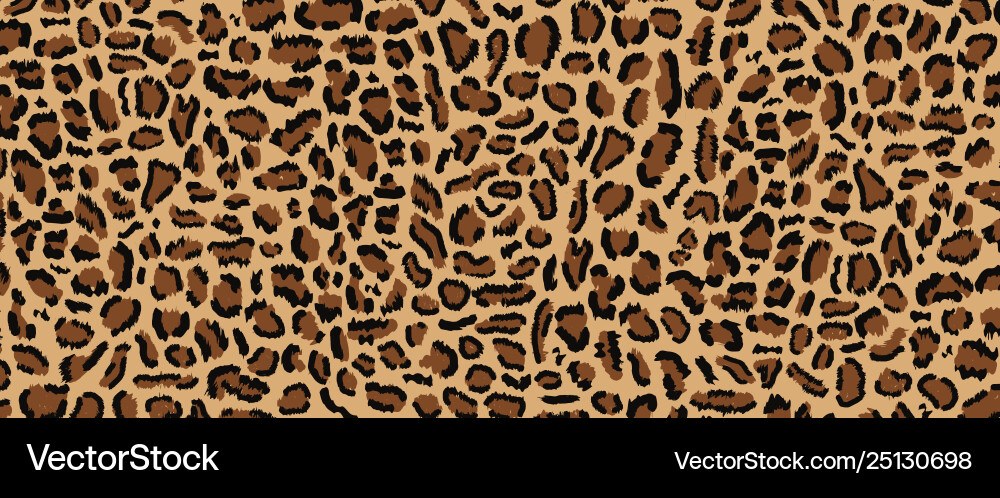 Leopard Print Seamless Pattern vector image