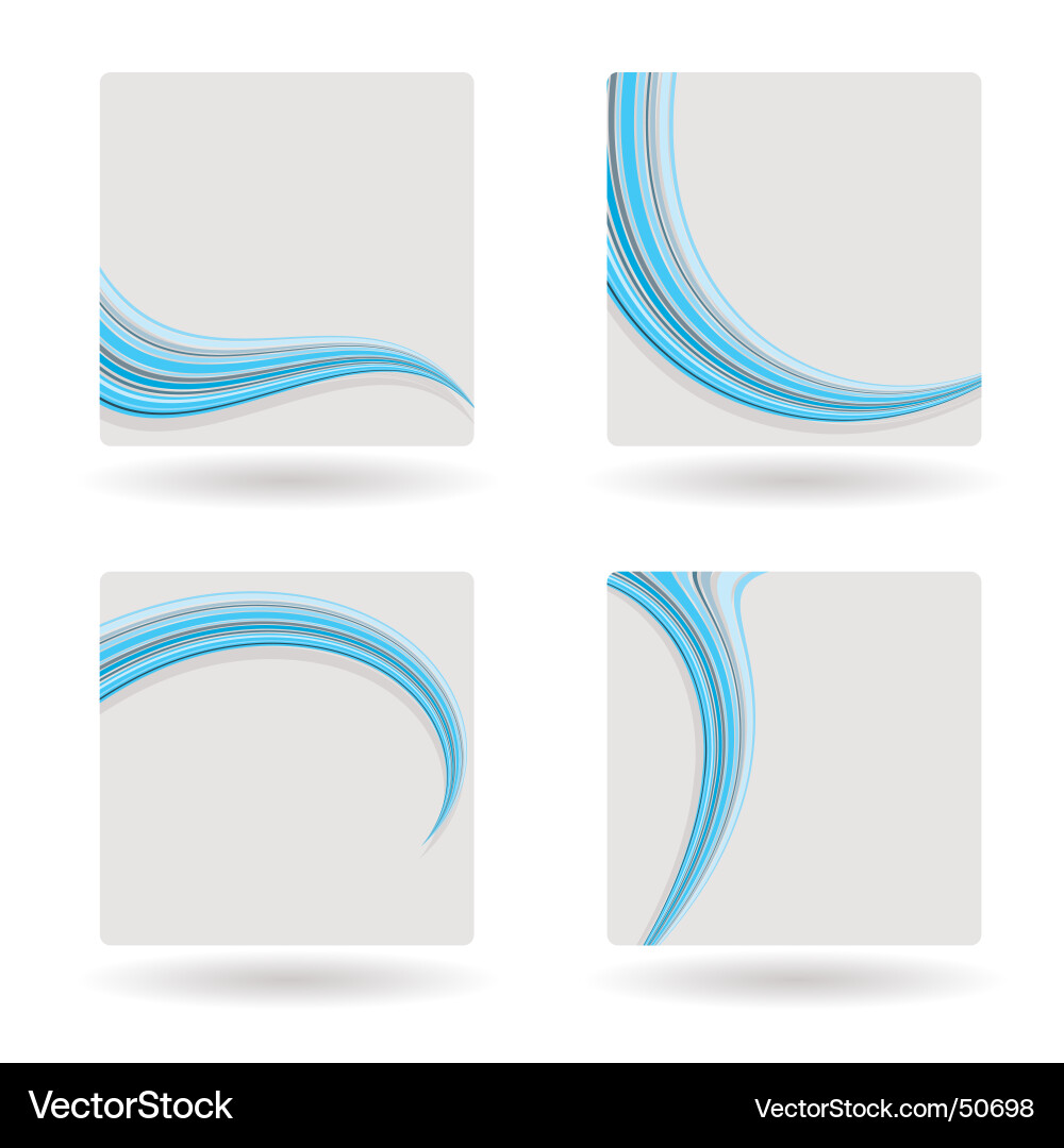 template-blue-swish-royalty-free-vector-image-vectorstock