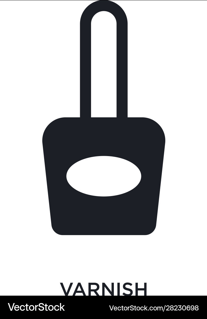 Varnish isolated icon simple element from hygiene vector image