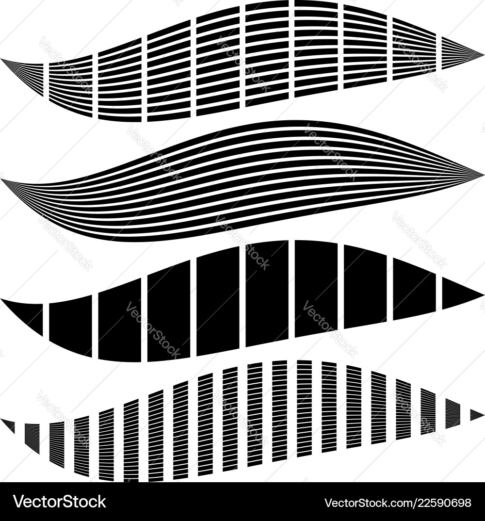 Warped distorted rectangles vertical horizontal Vector Image