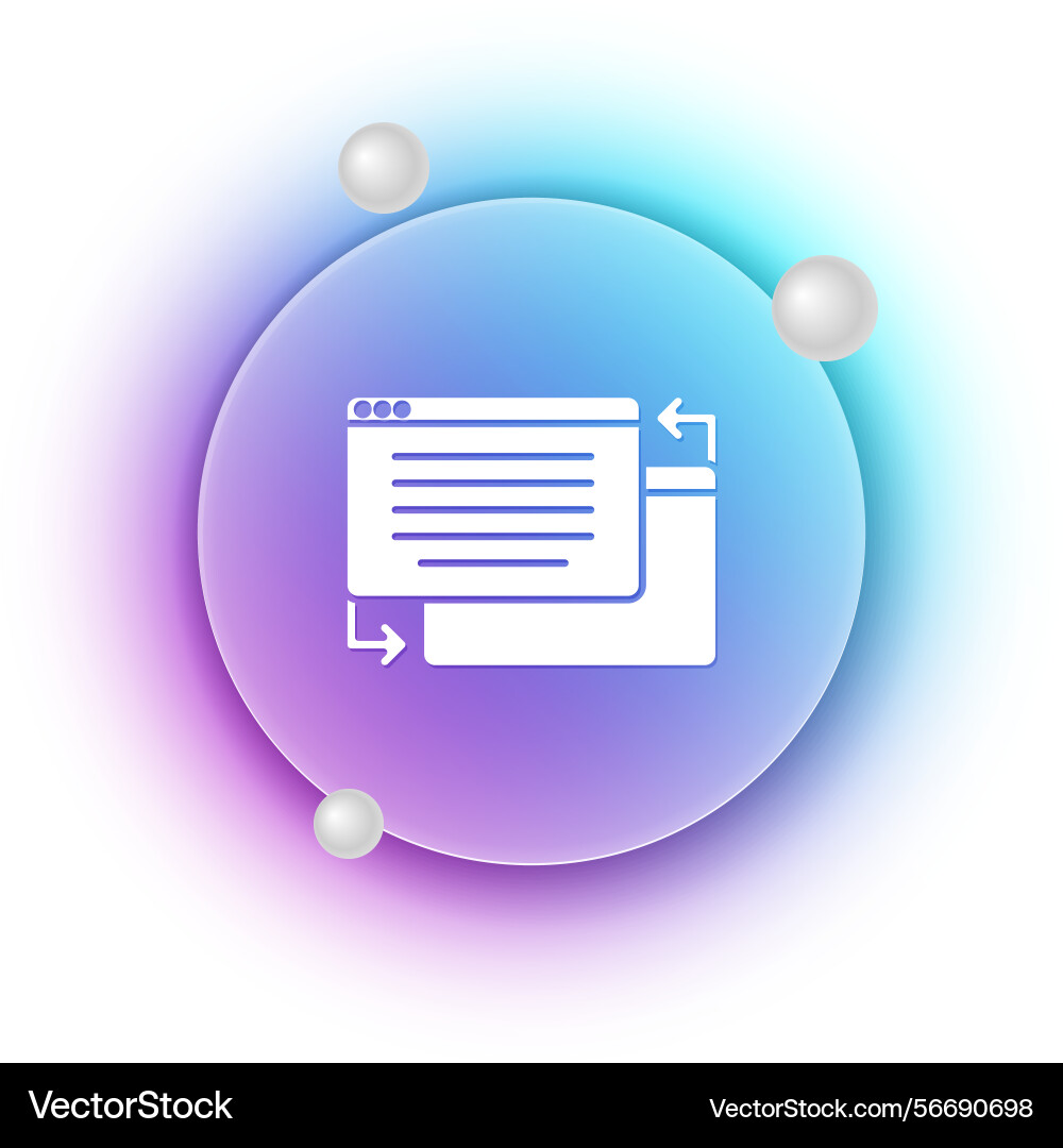 White ui or ux design icon isolated White ui or ux design icon isolated Vector Image