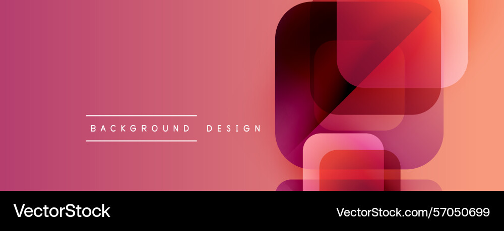 Abstract geometric shapes overlap creating vector image