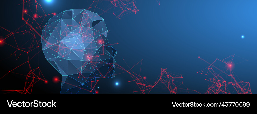 Artificial Intelligence Network vector image