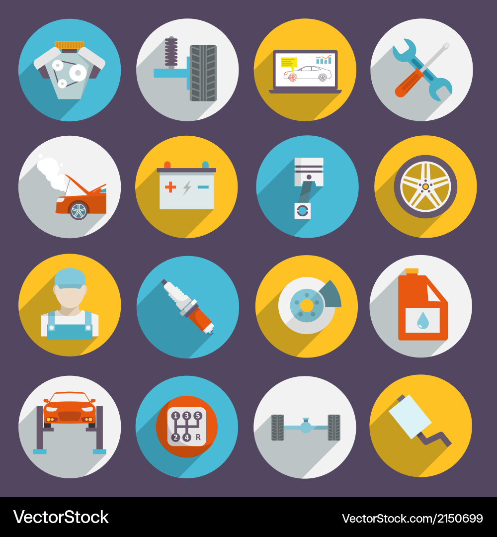 Automotive Service Icons vector image