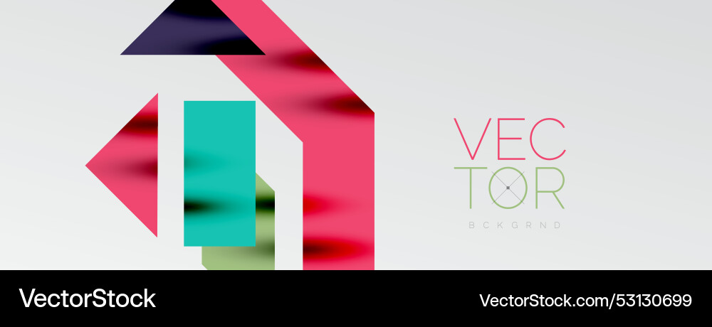 Dynamic lines and triangles Vector Image