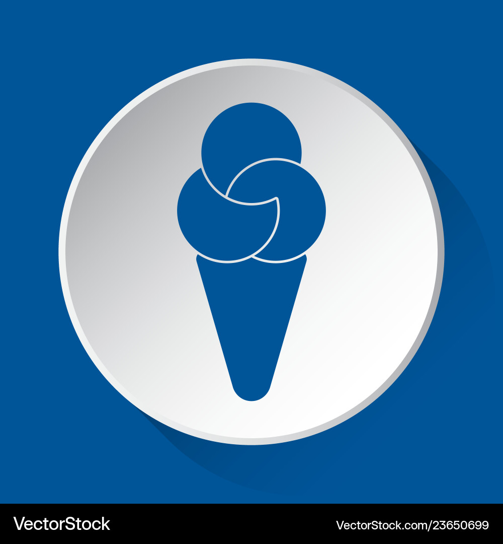 Eis mit drei Schaufeln - einfache blaue Ikone Eis mit drei Schaufeln - einfache blaue Ikone vektorbild