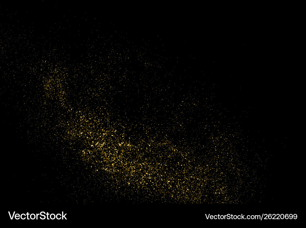 Gold Glitter Explosion vector image