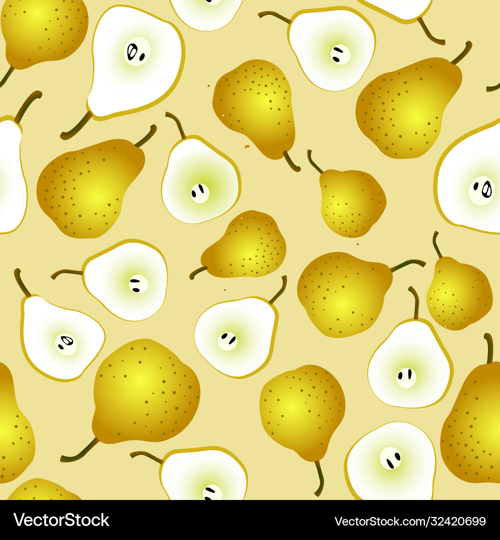 Gradient pear pattern Gradient pear pattern vector image