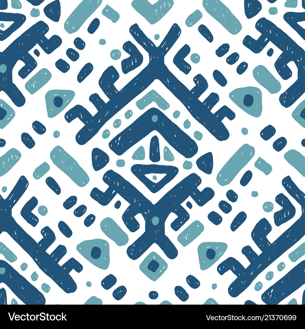 Ikat Ornament Stammesmuster Ikat Ornament Stammesmuster vektorbild