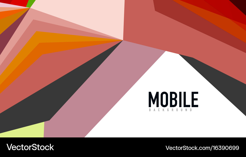 Modern triangle presentation template vector image