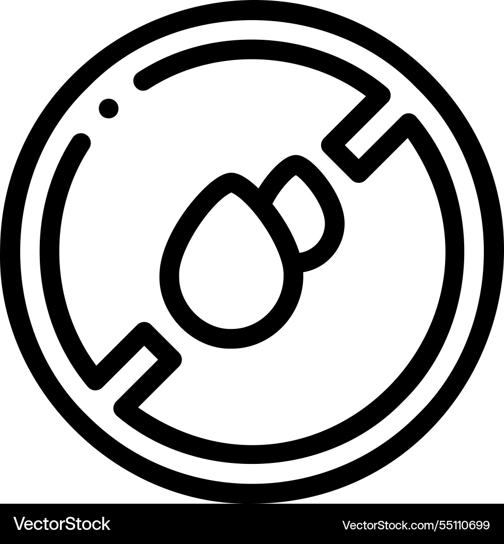 No missile icon thin linear style design isolated No missile icon thin linear style design isolated vector image