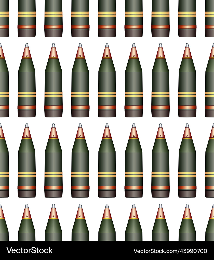 Artillery shell pattern vector image