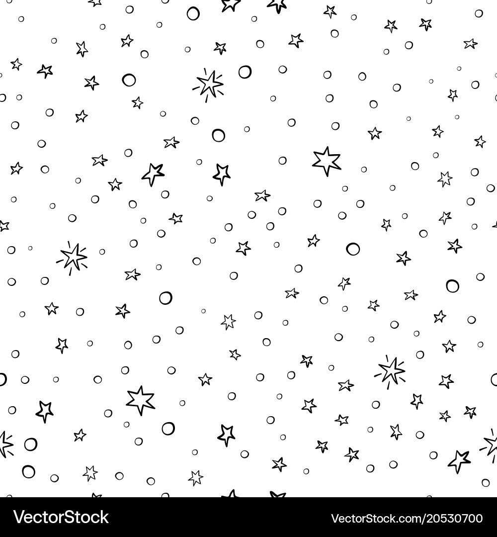 Cosmos space astronomy simple seamless pattern Vector Image