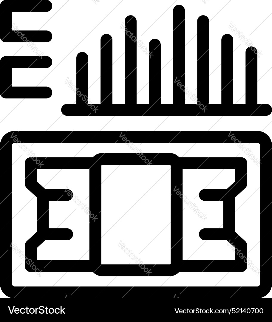 Electronic circuit board showing cpu processing Electronic circuit board showing cpu processing vector image