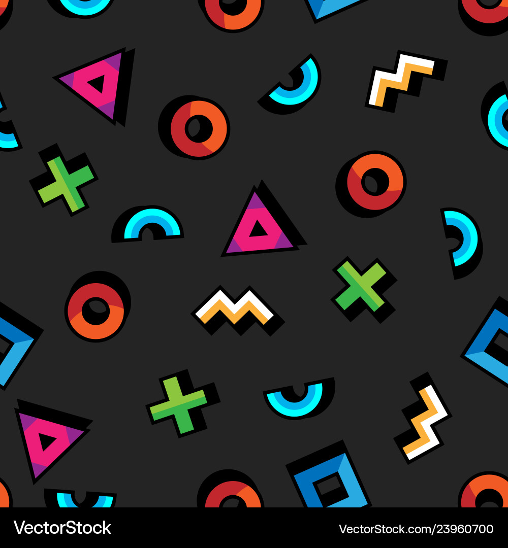 Geometric pattern in abstract style seamless Vector Image