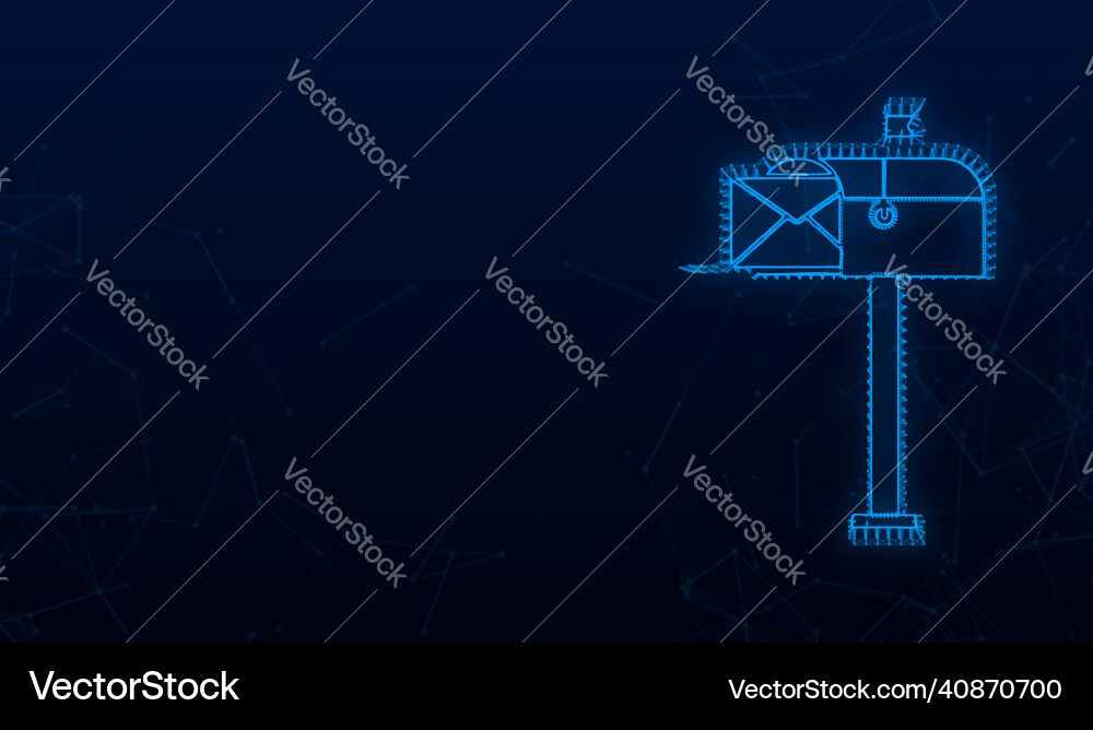Mail box envelope with a newsletter concept Vector Image