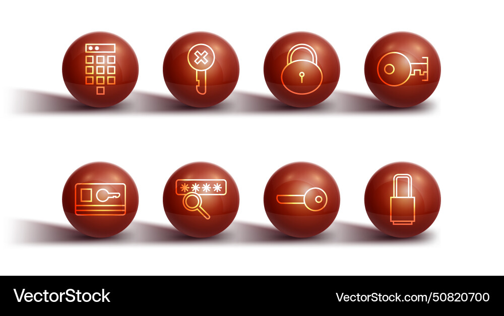 Set line password protection key card wrong Set line password protection key card wrong vector image
