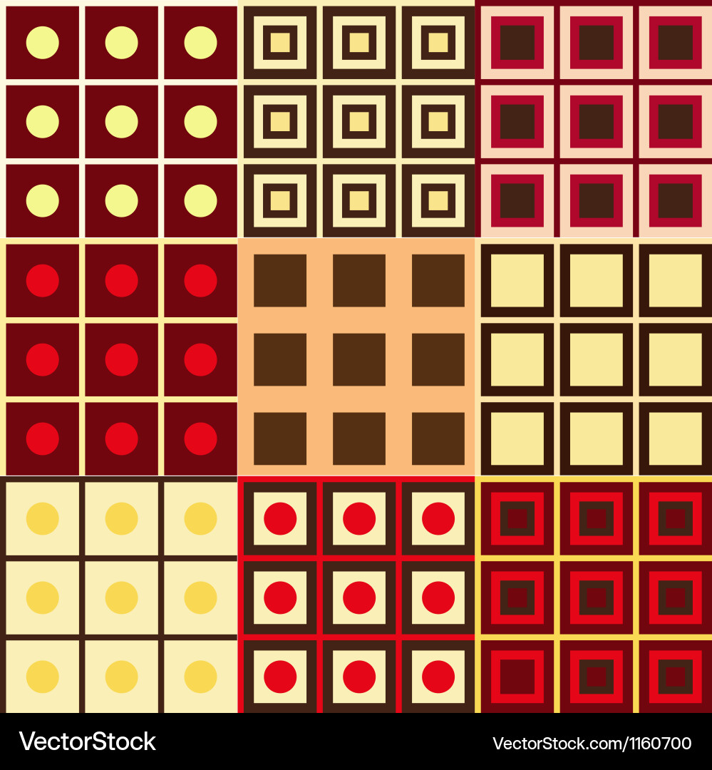Set of geometry patterns vector image