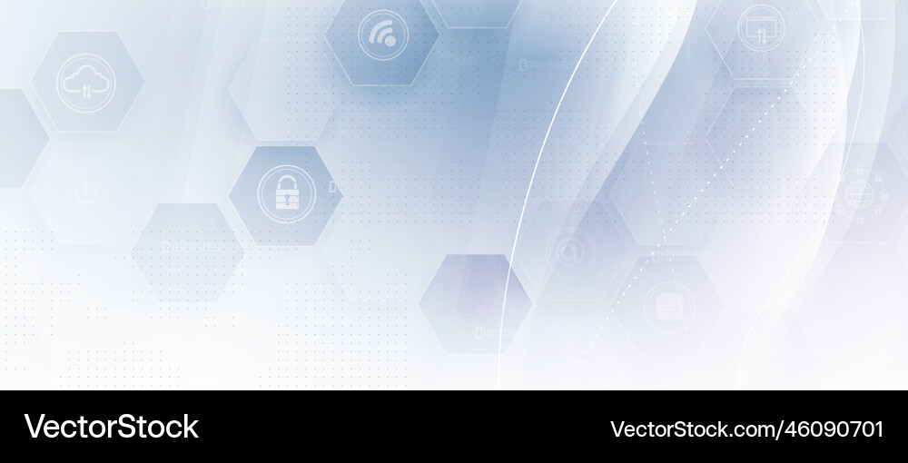Abstract hexagon background technology poligonal Vector Image