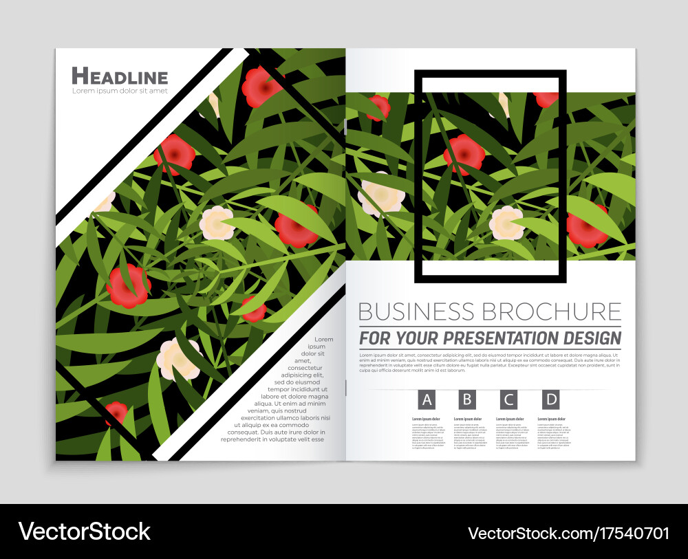 Abstract layout background set for art vector image