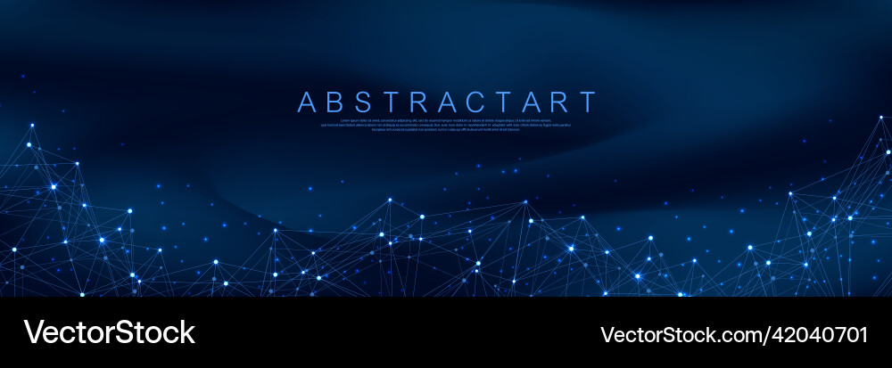 Abstract Technology Network vector image