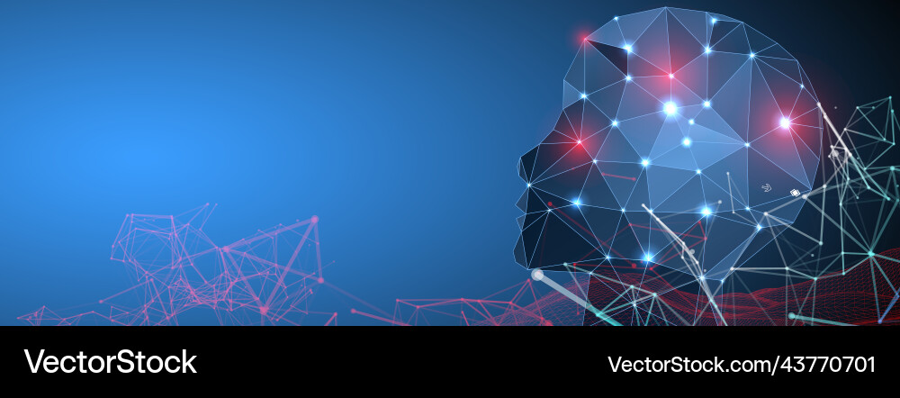 Artificial Intelligence Network Vector Image